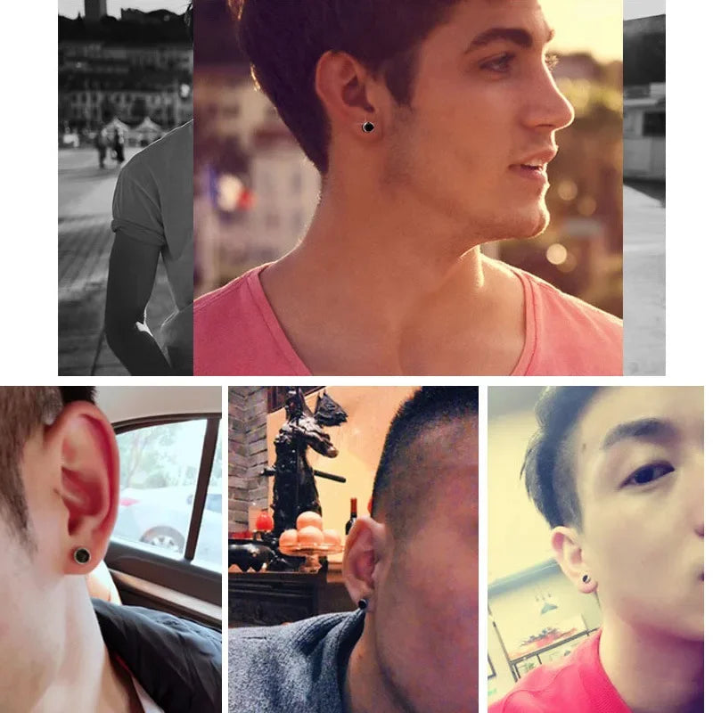 Men'S Hip-Hop Single Earring